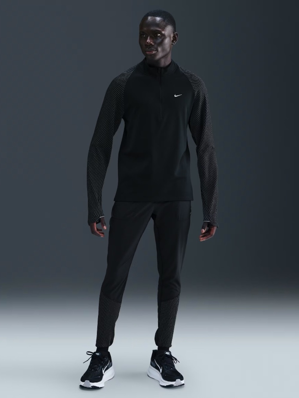 Nike Men's Dri-FIT 1/2-Zip Running Top with Reflective Accents